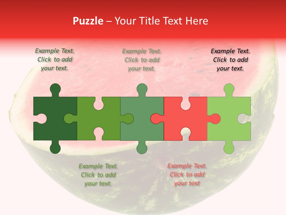 Melon D'eau Past Fruit PowerPoint Template