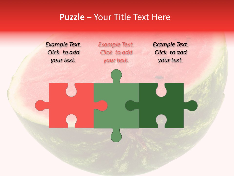 Melon D'eau Past Fruit PowerPoint Template