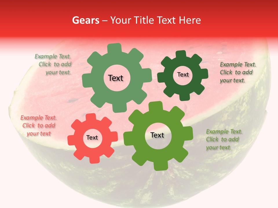 Melon D'eau Past Fruit PowerPoint Template