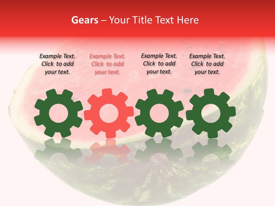 Melon D'eau Past Fruit PowerPoint Template