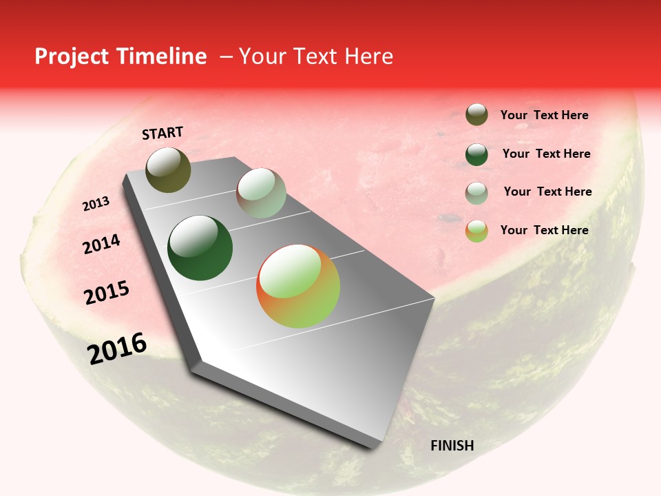 Melon D'eau Past Fruit PowerPoint Template