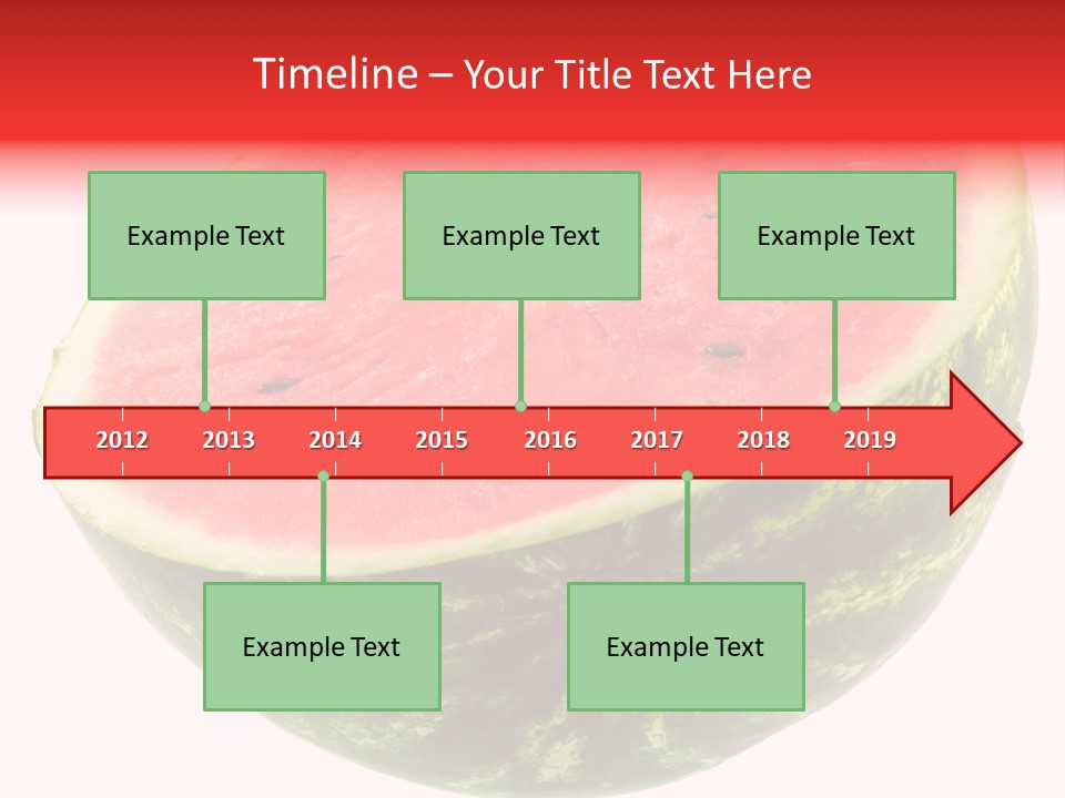 Melon D'eau Past Fruit PowerPoint Template