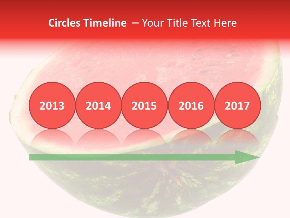 Melon D'eau Past Fruit PowerPoint Template