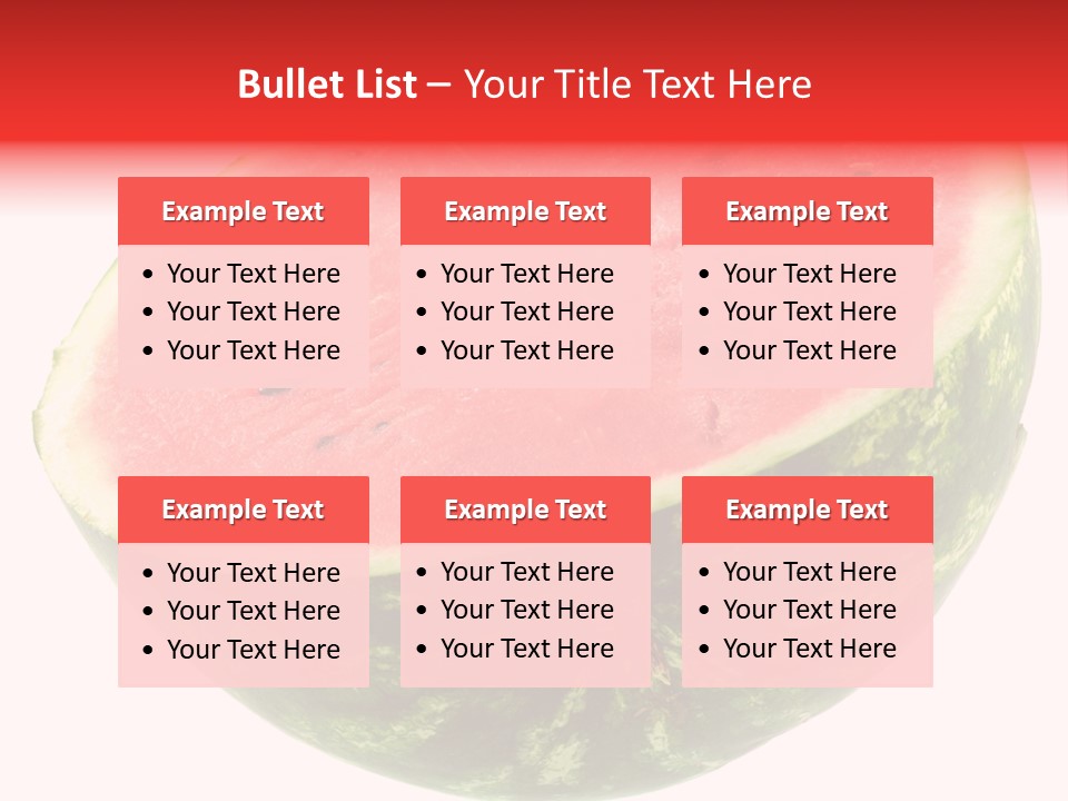 Melon D'eau Past Fruit PowerPoint Template