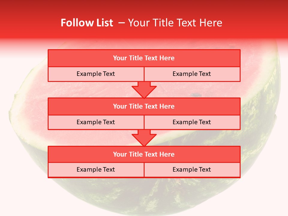 Melon D'eau Past Fruit PowerPoint Template