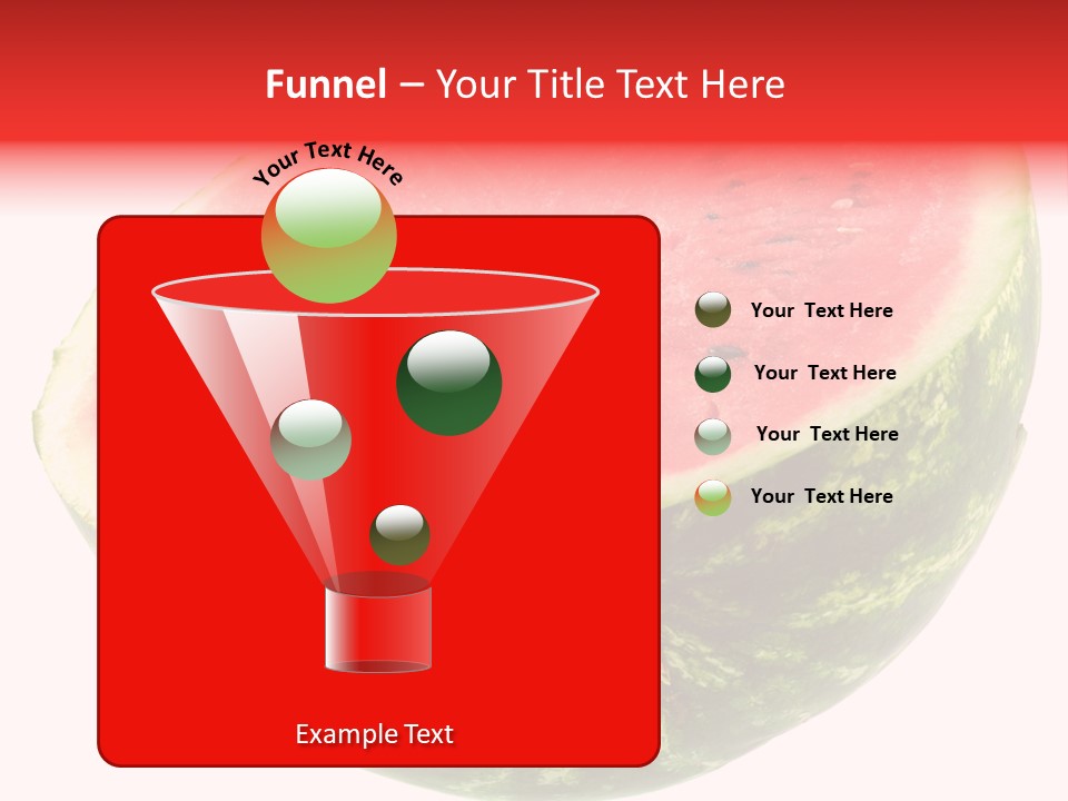 Melon D'eau Past Fruit PowerPoint Template