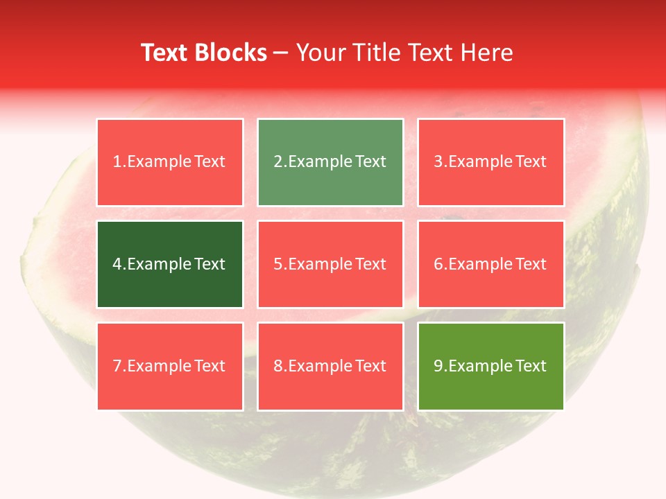 Melon D'eau Past Fruit PowerPoint Template