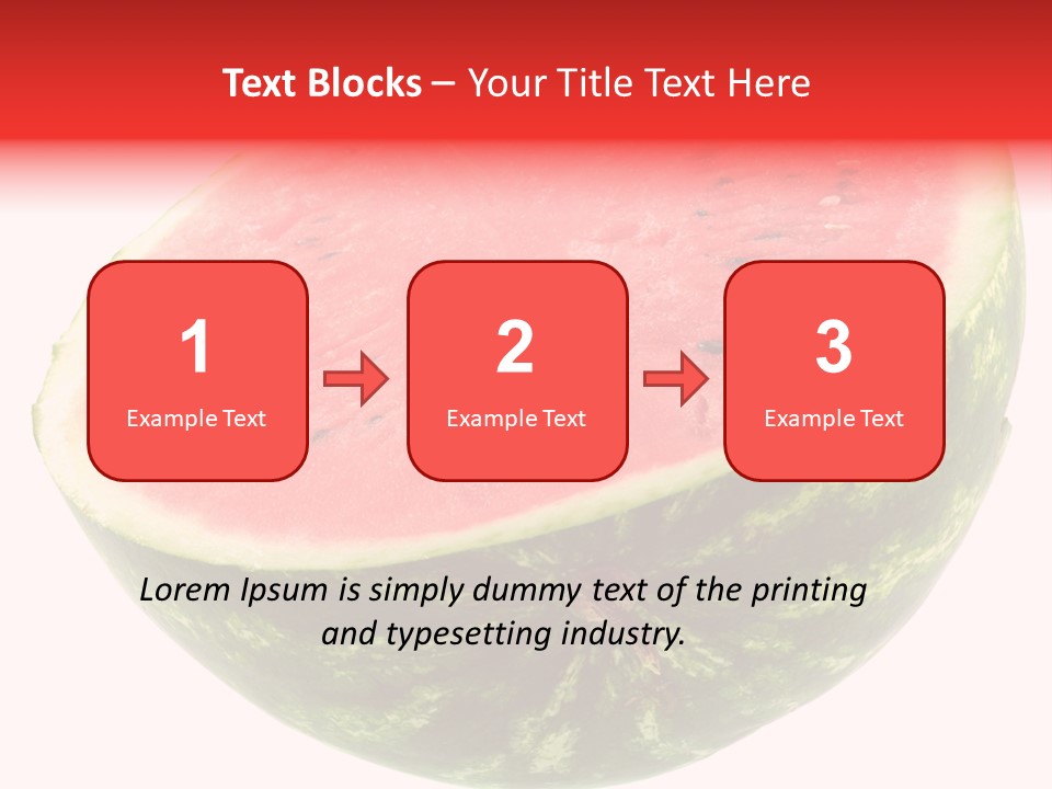 Melon D'eau Past Fruit PowerPoint Template