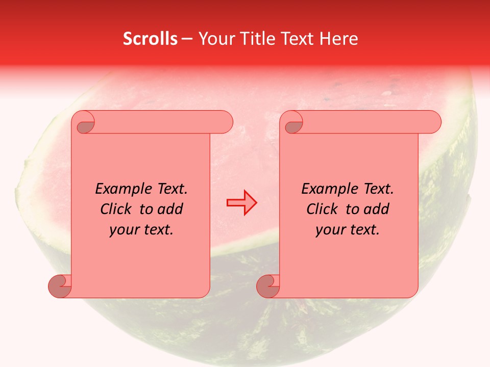 Melon D'eau Past Fruit PowerPoint Template