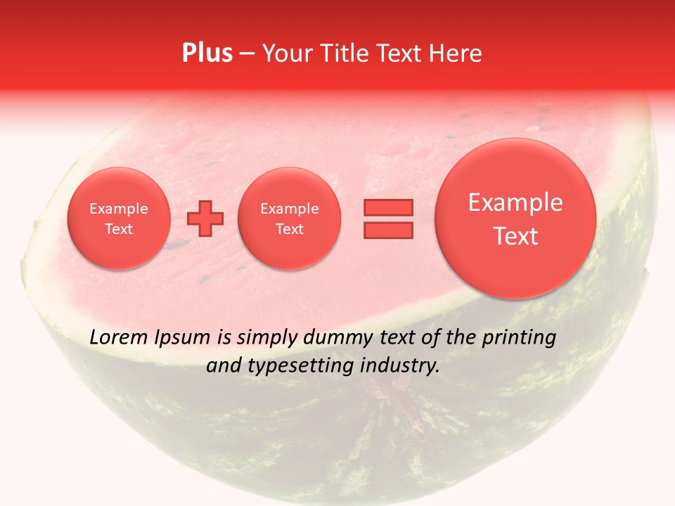 Melon D'eau Past Fruit PowerPoint Template