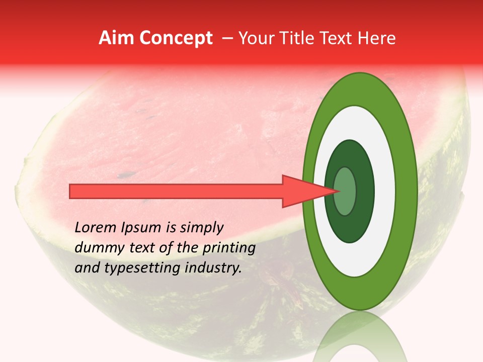 Melon D'eau Past Fruit PowerPoint Template