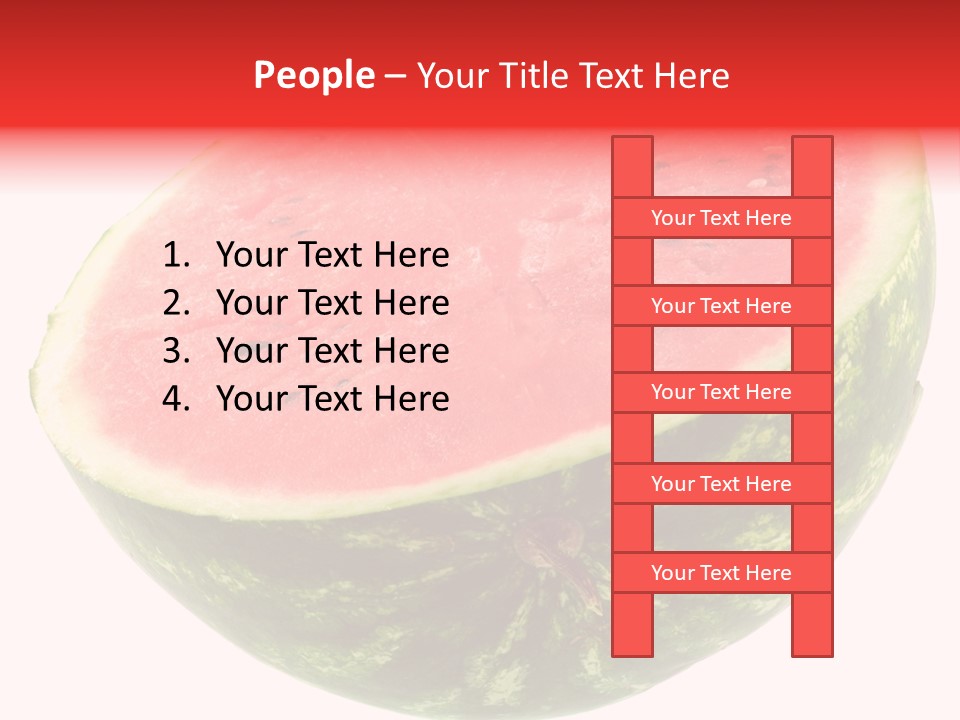 Melon D'eau Past Fruit PowerPoint Template