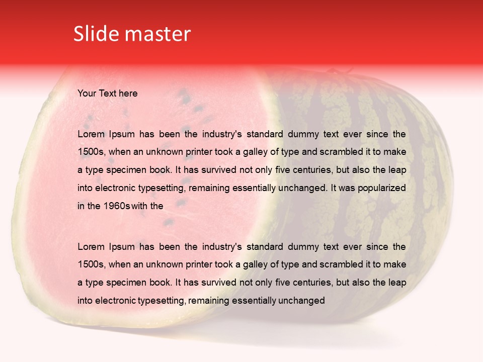 Diet Healthy Melon PowerPoint Template