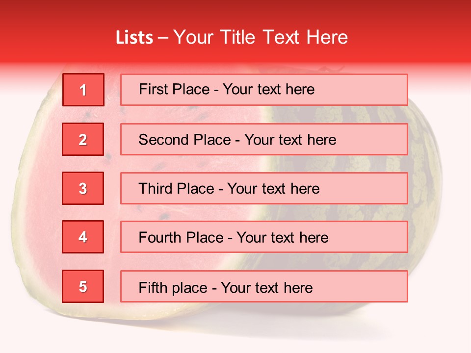 Diet Healthy Melon PowerPoint Template