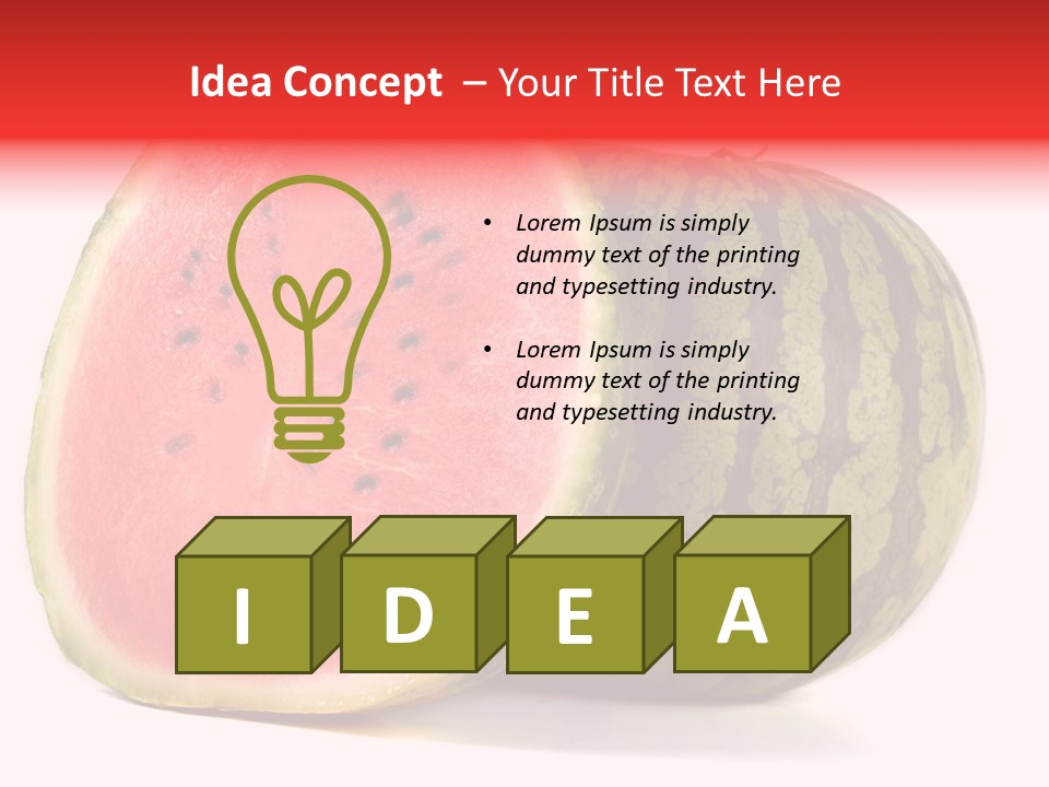 Diet Healthy Melon PowerPoint Template