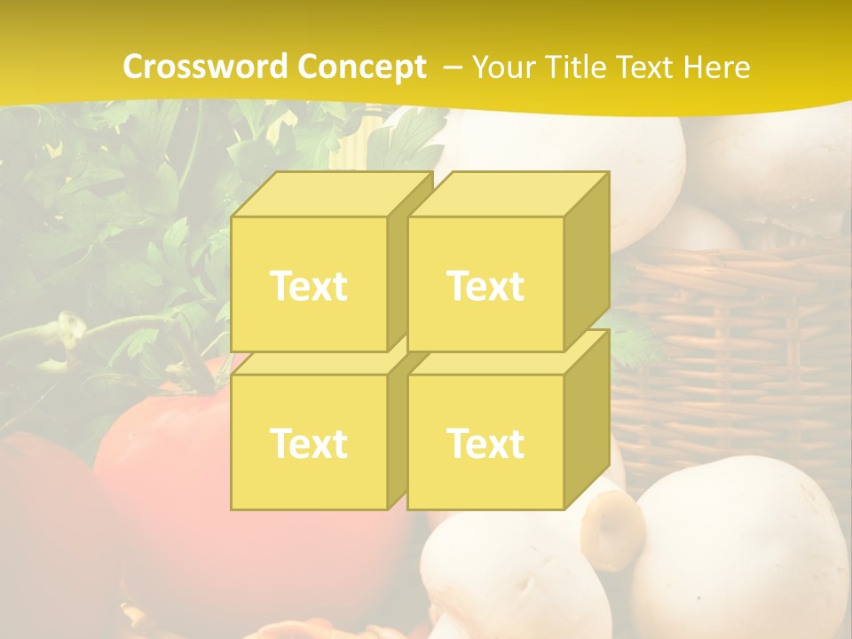 Parsley White Wicker PowerPoint Template