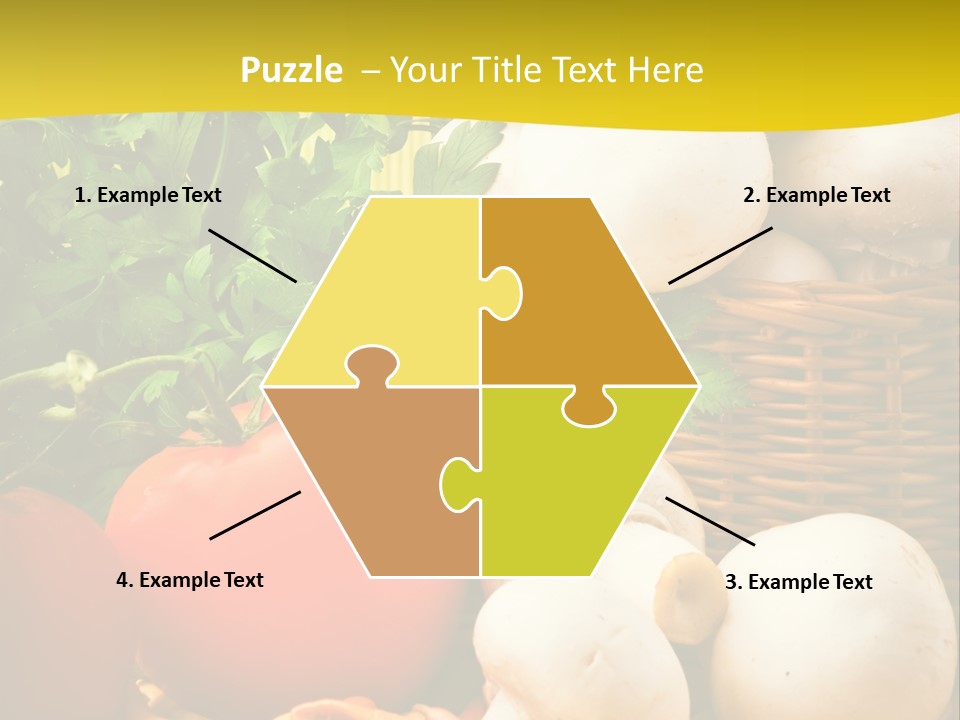 Parsley White Wicker PowerPoint Template