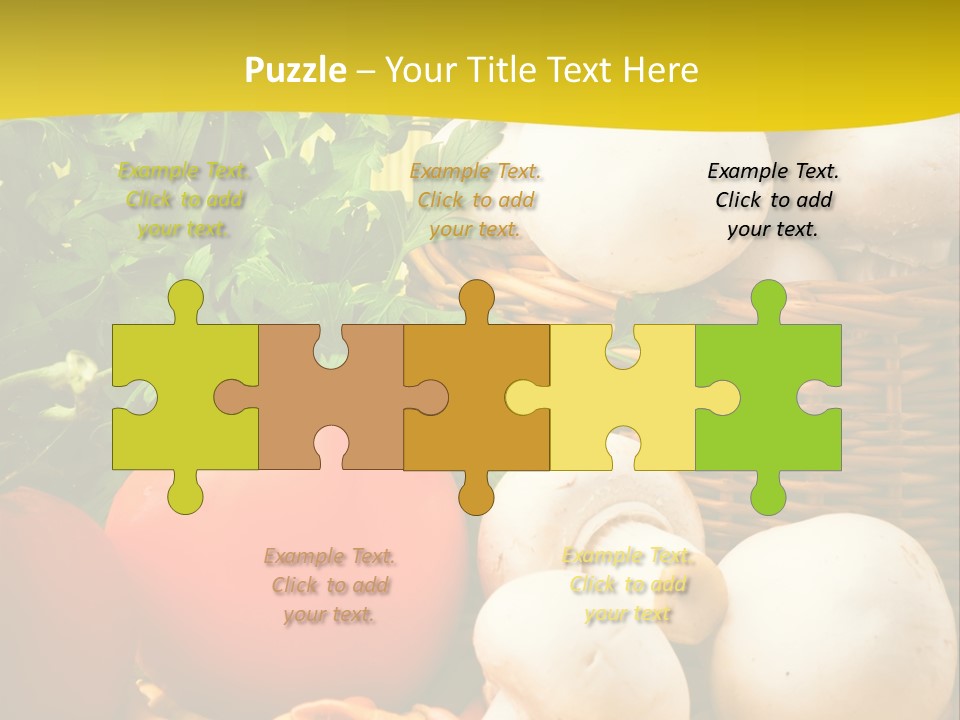 Parsley White Wicker PowerPoint Template