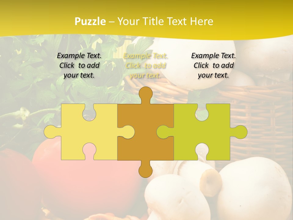 Parsley White Wicker PowerPoint Template