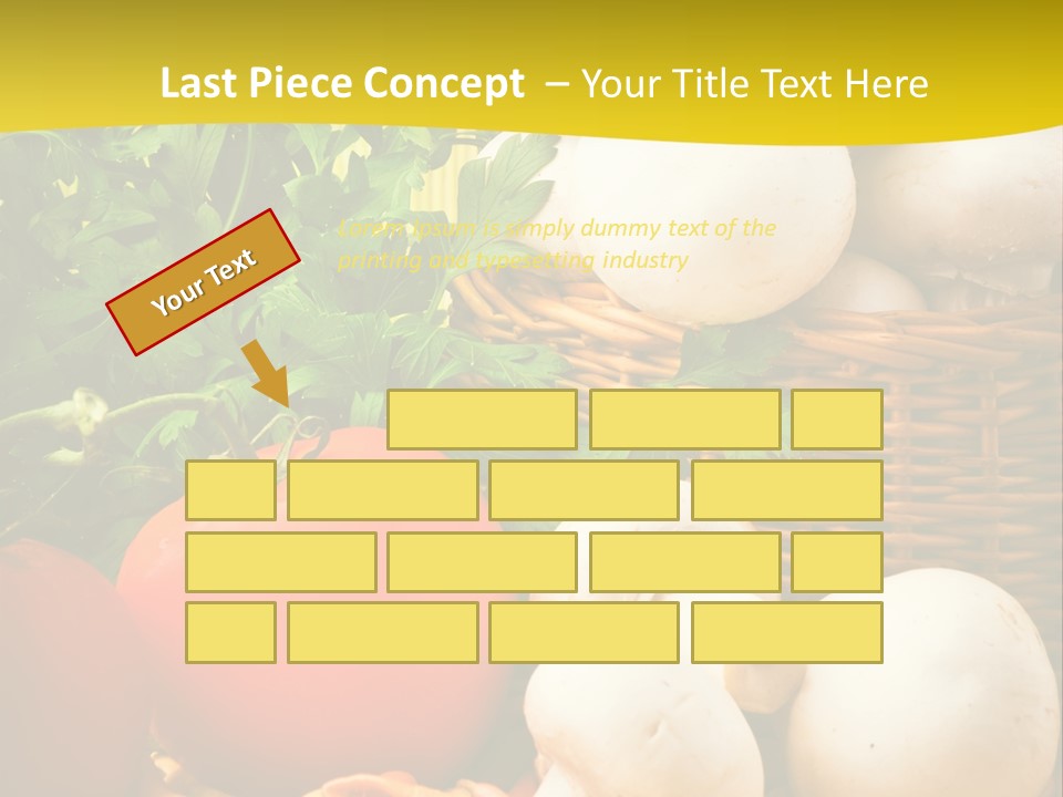 Parsley White Wicker PowerPoint Template