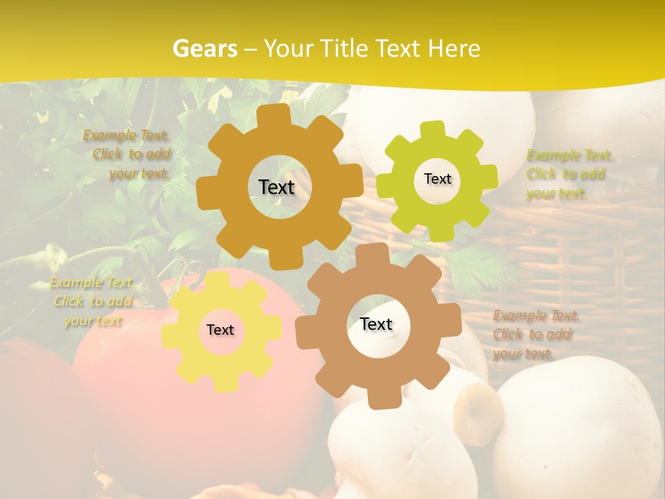 Parsley White Wicker PowerPoint Template