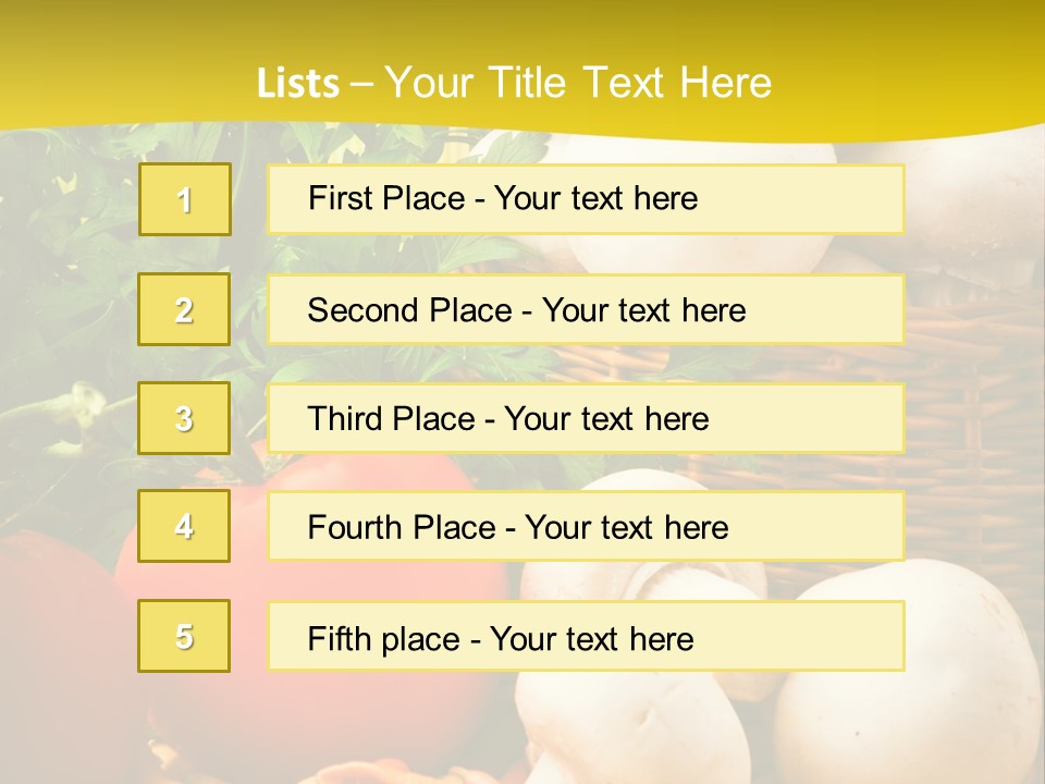 Parsley White Wicker PowerPoint Template