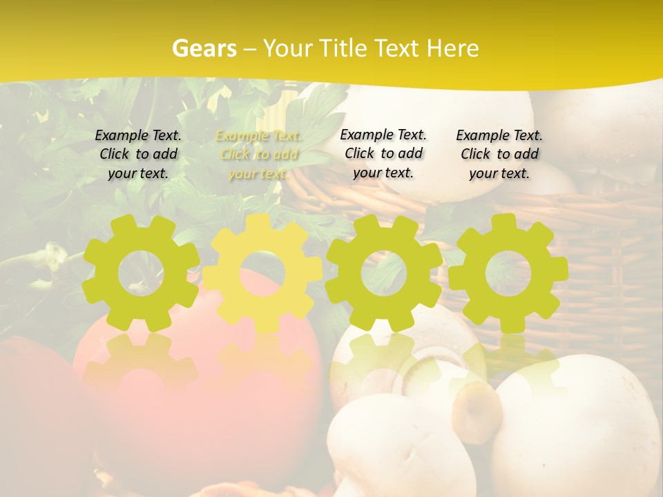 Parsley White Wicker PowerPoint Template