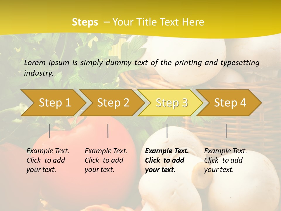 Parsley White Wicker PowerPoint Template