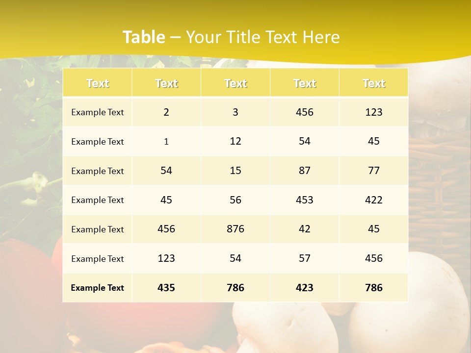 Parsley White Wicker PowerPoint Template