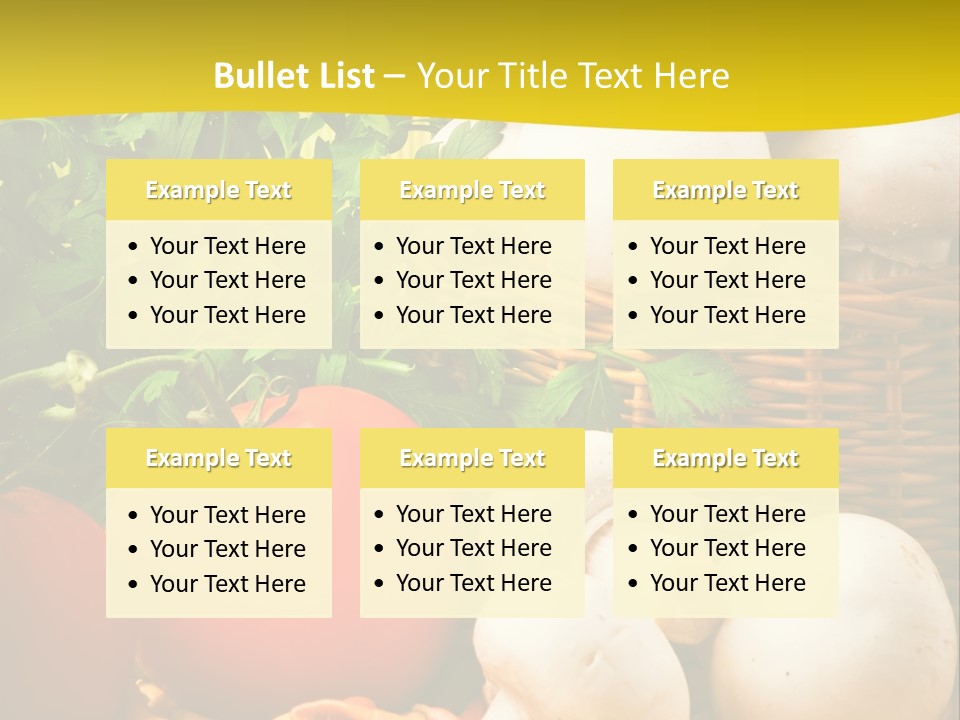 Parsley White Wicker PowerPoint Template