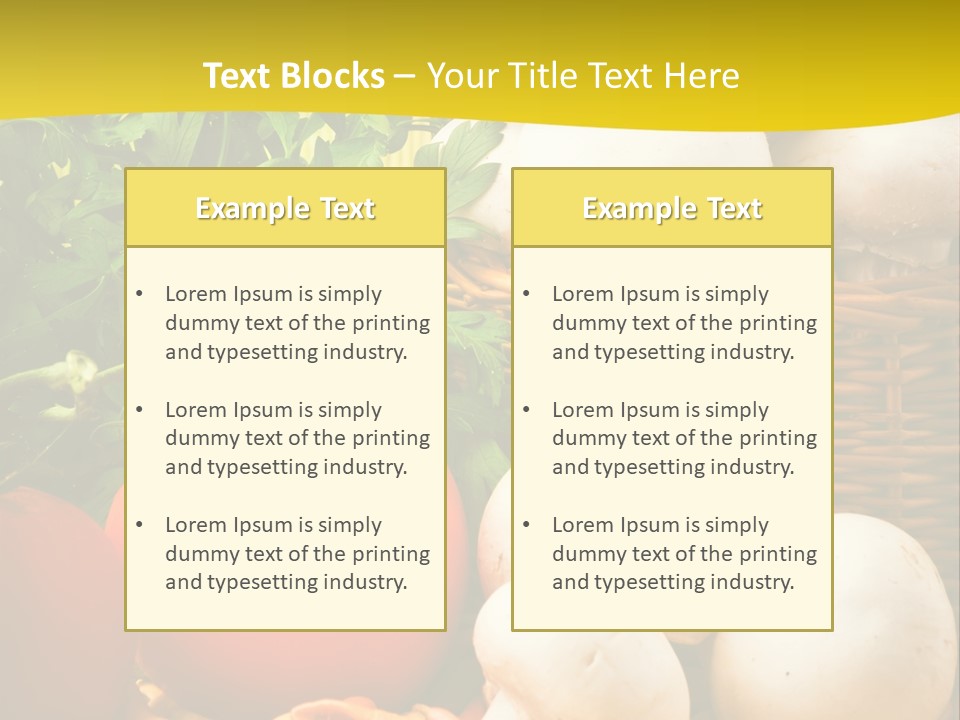 Parsley White Wicker PowerPoint Template