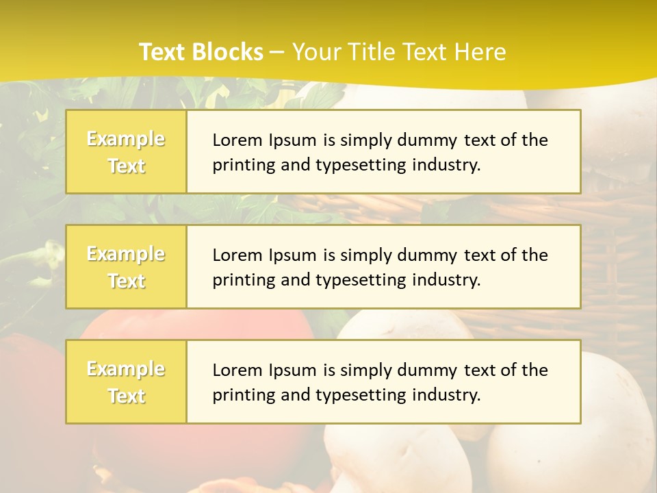 Parsley White Wicker PowerPoint Template