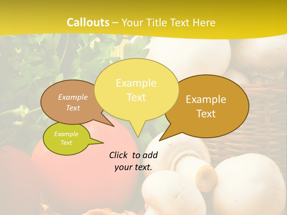 Parsley White Wicker PowerPoint Template