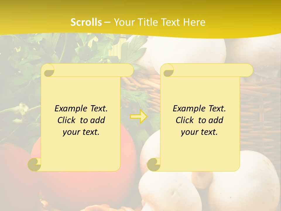 Parsley White Wicker PowerPoint Template