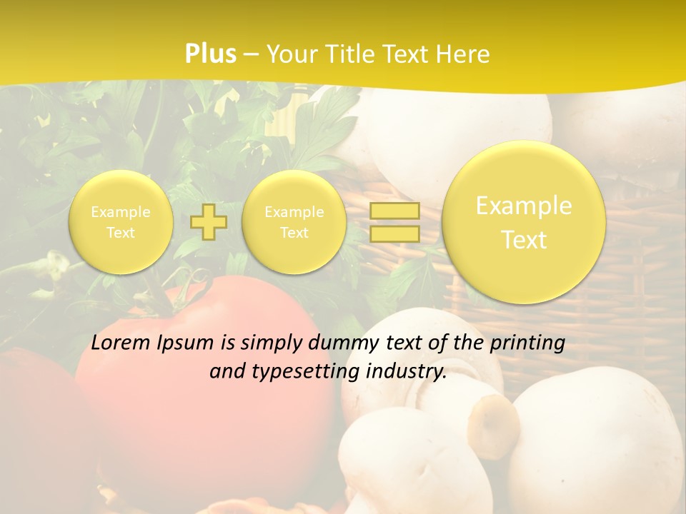 Parsley White Wicker PowerPoint Template