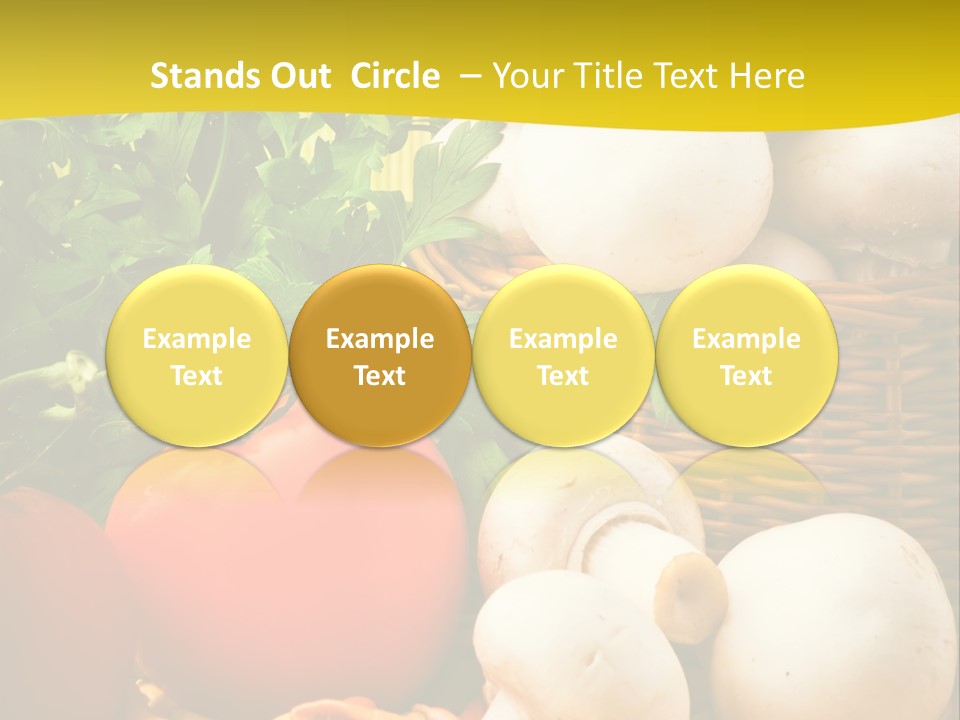 Parsley White Wicker PowerPoint Template