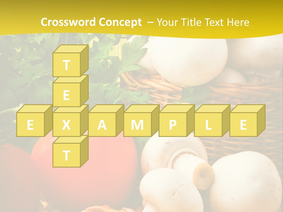 Parsley White Wicker PowerPoint Template