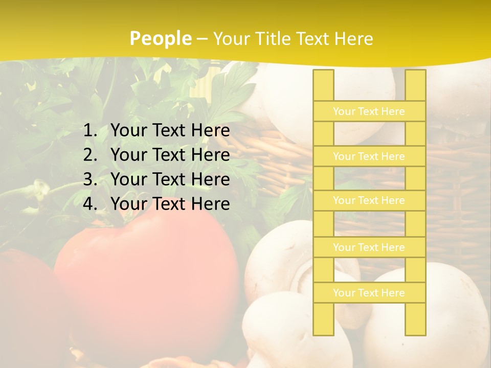 Parsley White Wicker PowerPoint Template