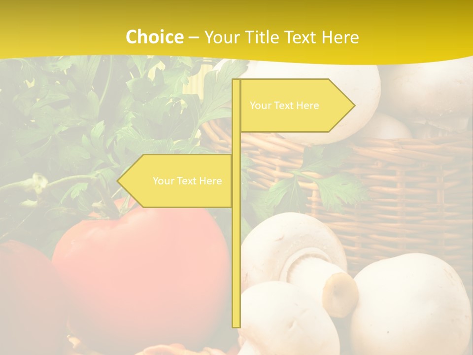 Parsley White Wicker PowerPoint Template