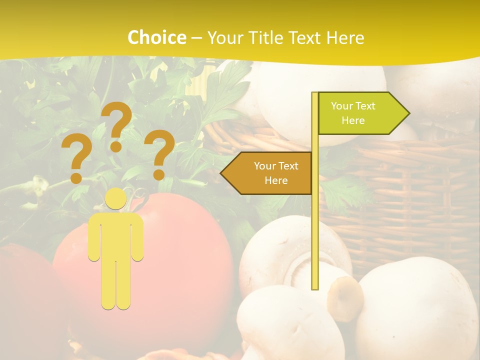 Parsley White Wicker PowerPoint Template