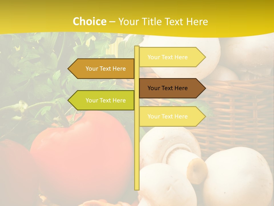 Parsley White Wicker PowerPoint Template