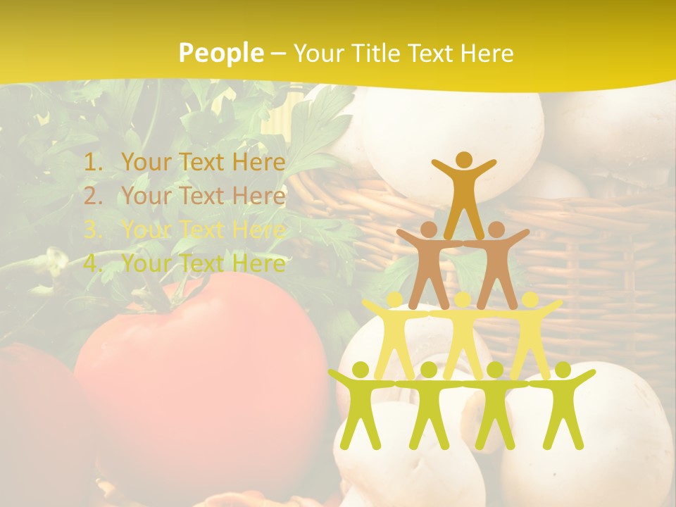 Parsley White Wicker PowerPoint Template