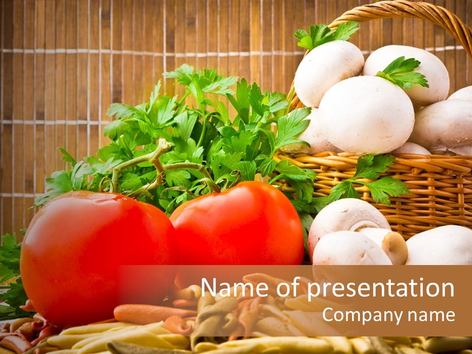 Natural Pasta Eating PowerPoint Template