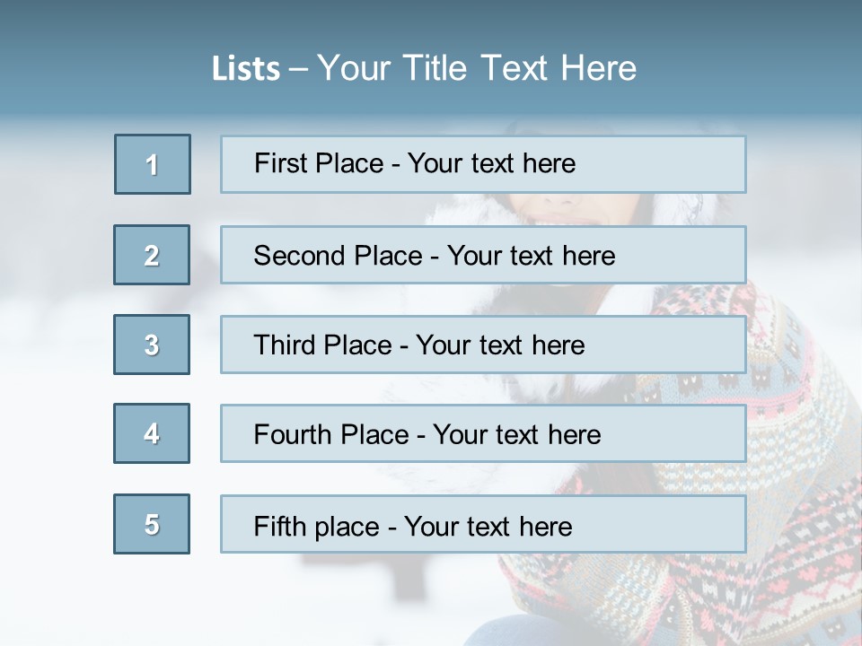 Face Outdoors Positive PowerPoint Template