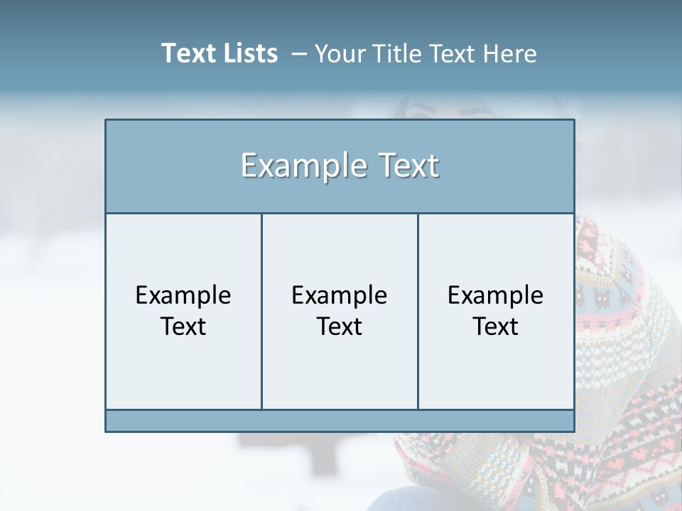 Face Outdoors Positive PowerPoint Template