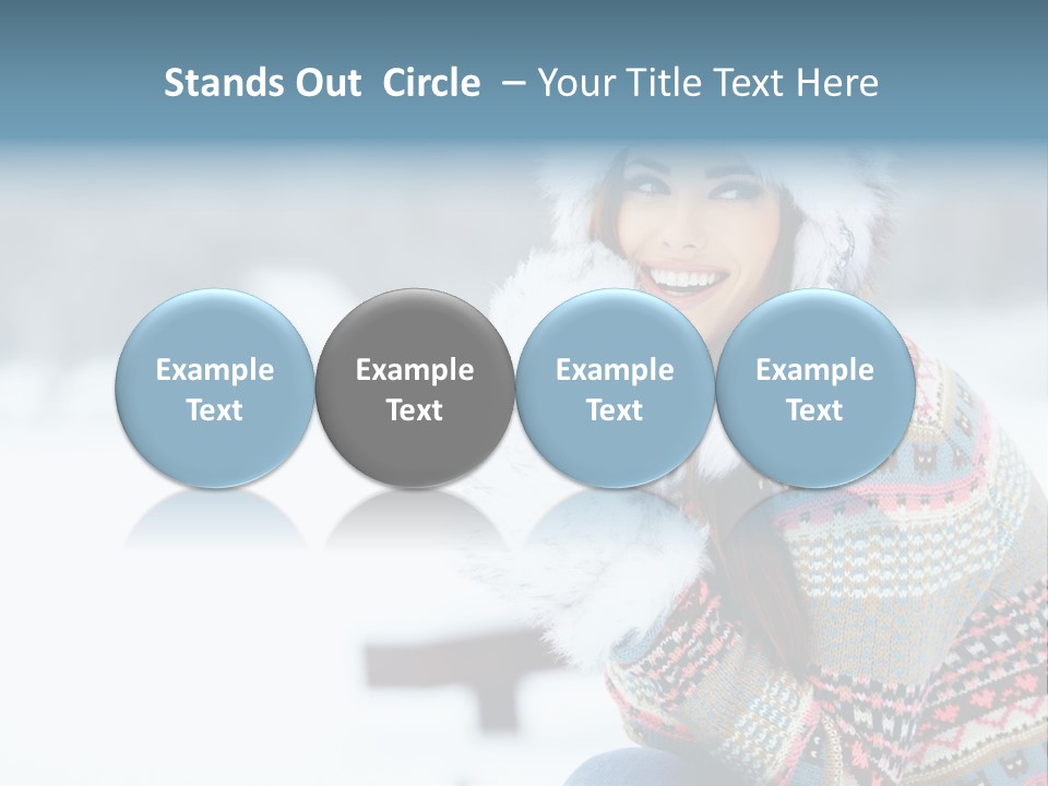 Face Outdoors Positive PowerPoint Template