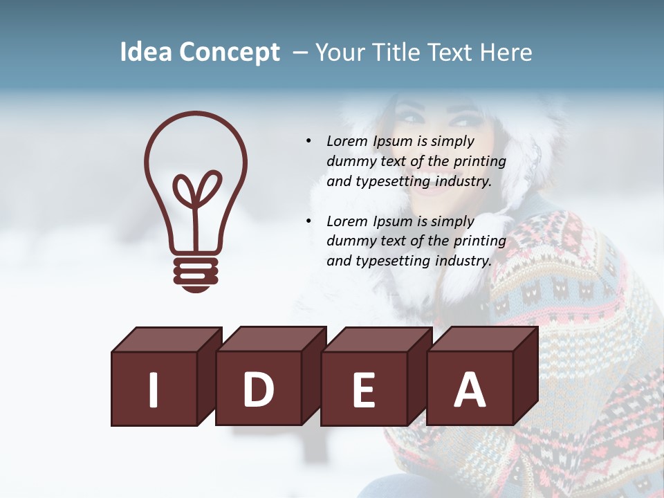 Face Outdoors Positive PowerPoint Template