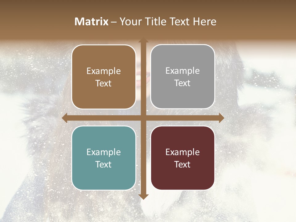 Fur Woman Frozen PowerPoint Template