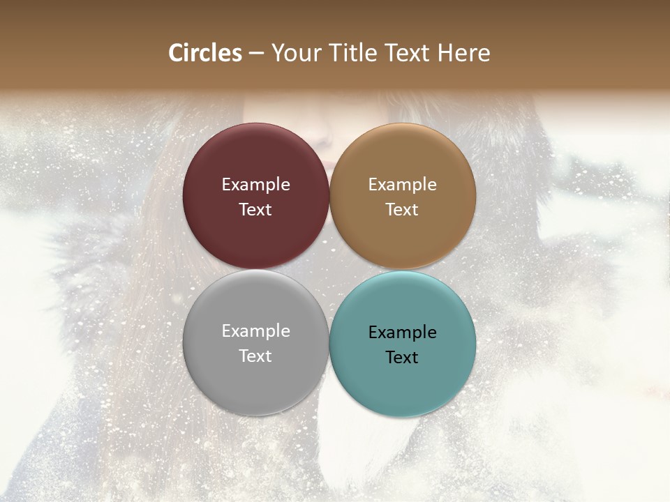 Fur Woman Frozen PowerPoint Template