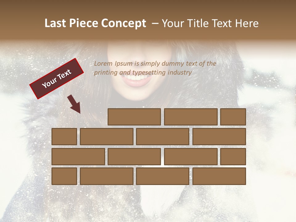 Fur Woman Frozen PowerPoint Template